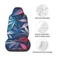 thumbnail image 4 of Honeii Red And Blue Leaves Print Car Seat Cover,Car Interior Covers,Universal Fit Seat Protector, Compatible with Most Cars, SUVs, Trucks, and Vans, 4 of 5