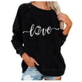 thumbnail image 2 of Qertyioot Vêtements de Noël pour Femmes, Sweat-Shirt à Manches Imprimé Mode Confortable Respirant Col Rond, 2 of 6