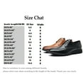thumbnail image 7 of DADAWEN Men's Oxford Shoes Black Dress Business Shoes Comfortable Formal Event Shoes 12 US, 7 of 7