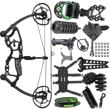Compound Bow Set - Sturdy and Durable 30-70 lbs. Adult Archery Set - 80% Less Effort Required. Suitable for Indoor and Outdoor Archery Ideal for Both Beginners and Professionals. Essential Gear for