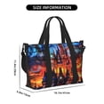 thumbnail image 2 of Travel Duffle Bag Magical Stained Glass Castle Travel Tote Bags Carry on Luggage Waterproof Weekender Bags with Top Handle Adjustable Shoulde Strap for Travel Gym, 2 of 5