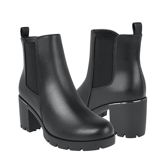 BOTINES STYLO MUJER 2409103 SIMIPIEL NEGRO