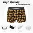 thumbnail image 2 of Mens Underwear Boxer Briefs - Bike chains Pattern black Comfort Breathable men's boxer briefs with Flex Waistband, 2 of 7