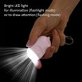thumbnail image 5 of Dosaele Rechargeable Self Defense Keychain Alarm – 130 dB Loud Emergency Personal Siren Ring with LED Light – SOS Safety Alert Device Key Chain for Women, Kids, Elderly, and Joggers (Pink), 5 of 6