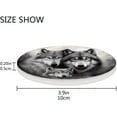 thumbnail image 4 of Family Wolf Grey Coasters Absorbent Moisture Non-Slip Drink Coaster Ceramic Stone with Cork Base Desktop Protection, 2PCS, 4 of 6