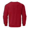 thumbnail image 5 of MITCOWBOYS Chandails à Capuchon pour Hommes Couleur Unie Mode Décontractée Peluche Col Rond Chandail à Capuchon Graphique Chandails en Molleton pour Hommes TG (Liquidation) Rouge, 5 of 5