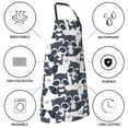 thumbnail image 5 of Naloa Cartoon Raccoon Apron Kitchen Aprons with Pockets for Women Men Chef, 5 of 8