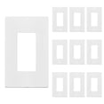 thumbnail image 1 of Placa de pared ENERLITES de policarbonato, 1 módulo, 12 x 7 cm, paquete de 10, 1 of 7
