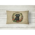 thumbnail image 4 of Carolines Treasures DAC2386PW1216 16 x 12 in. Unisex Labrador Retriever Christmas Flowers Polyester Fabric Throw Pillow, 4 of 4
