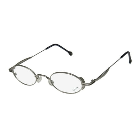 New Enjoy By Rodenstock 5834 Mens/Womens Oval Full-Rim Silver Signature Sleek Frame Demo Lenses 43-23-140 Eyeglasses/Glasses