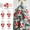 thumbnail image 1 of 4/6 Uds. Colgante de bastón de caramelo de Navidad blanco rojo bastón de caramelo colgante decoración de árbol de Navidad fiesta en casa Año Nuevo Navidad 2024, 1 of 4