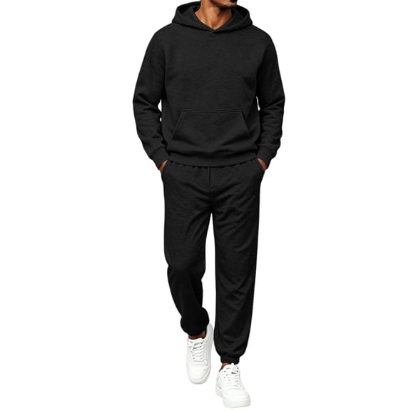 Sweatsuits for Mens Sweat Suit Jogging Track Suits 2 Piece Matching Sets Outfits Casual Comfy Athletic Tracksuits