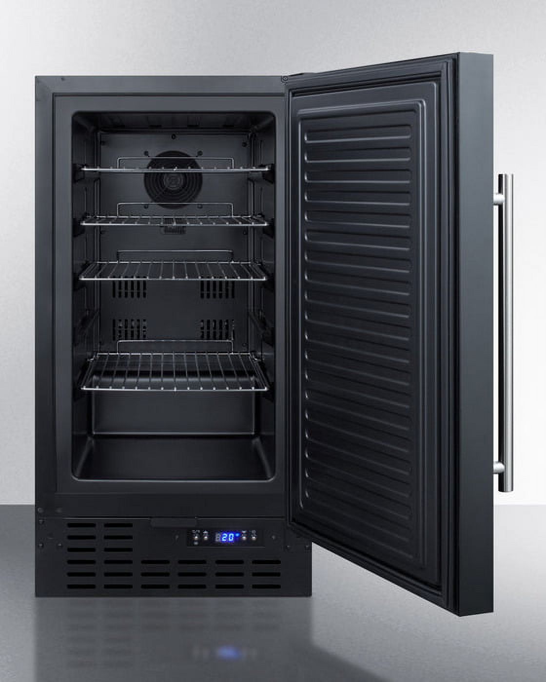 SCFF1842 18 Commercially Approved Upright Freezer with 2.7 cu. ft. Capacity Digital Thermostat Frost-Free Operation Fully Finished Cabinet and Flush Back in Black"