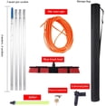 thumbnail image 2 of Water Fed Pole Kit, 30/50cm Adjustable Window Cleaning Brush and Pole, Window Cleaner Brush & Solar Panel Cleaning System, Outdoor Window Glass Washing Cleaner Equipment Tool, 2 of 8