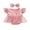 Pink, variant on Bagilaanoe Newborn Baby Girl Rompers Rainbow Dress Print Fly Sleeve Bodysuit + Headband 6M 9M 12M 24M Infant Tulle Patchwork One Piece Jumpsuit