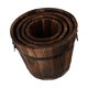 thumbnail image 1 of Juego de 4 macetas de madera para plantas, ideales para oficina, dormitorio, interiores y exteriores. Boca plana, 1 of 8