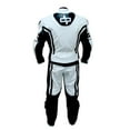 thumbnail image 2 of Shelter 363W-52 Perrini Ghost Motorcycle Racing Leather Suit with Metal Waist Zipper - 2 Piece, Size - 52, 2 of 5