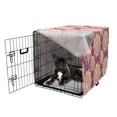 thumbnail image 5 of Mandala Dog Crate Cover, Sun Look Floral Pattern with Modernistic Design Medallion Ornament, Easy to Use Pet Kennel Cover Small Dogs Puppies Kittens, 7 Sizes, Pink and Multicolor, by Ambesonne, 5 of 6
