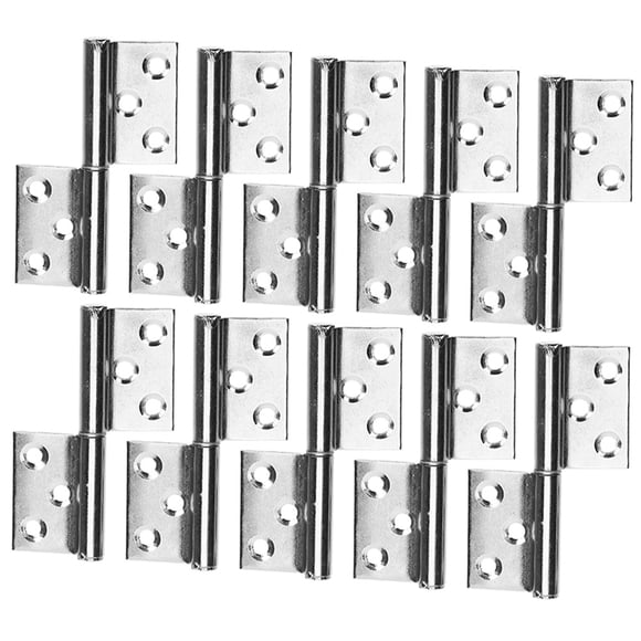 WRISTBIQUE 10pcs Heavy Duty Door Hinge Stainless Steel for Wardrobe and Shed