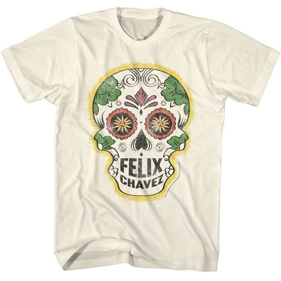 Rocky Felix Chavez Skull Natural Adult T-Shirt