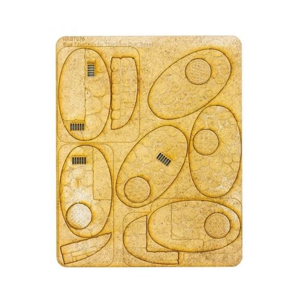 Kromlech Town Streets - 75x42mm Oval Base Toppers New