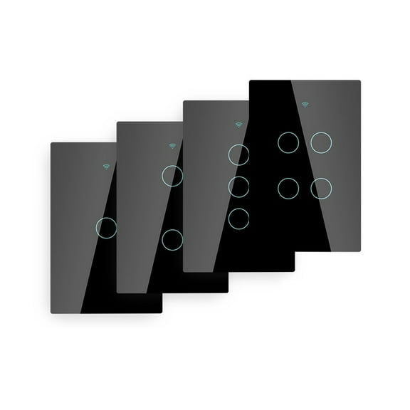 Wall Touch Smart Light Switch With Neutral/No Neutral,No Capacitor Smart Work ,Easy to Installation