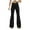 Black, variant on Sweatpants Women Women's Casual High Waisted Pleated Pants Plain Wide Leg Loose Trousers Yellow,L