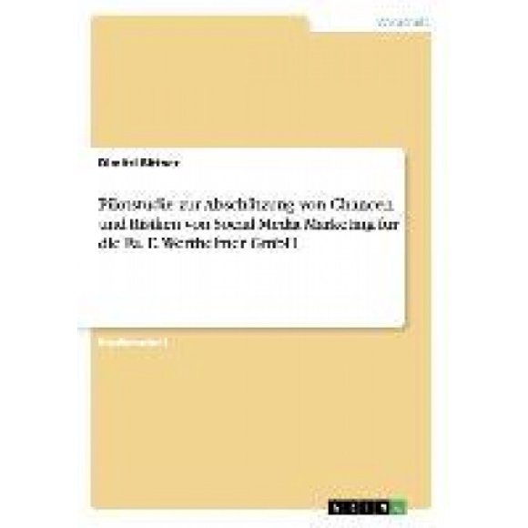 Pilotstudie zur Abschätzung von Chancen und Risiken von Social Media Marketing für die Fa. E. Wertheimer GmbH [German]