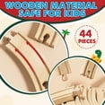 thumbnail image 2 of Set de tren de madera Lehoo Castle Dinosaur con rieles para niños pequeños, 2 of 8