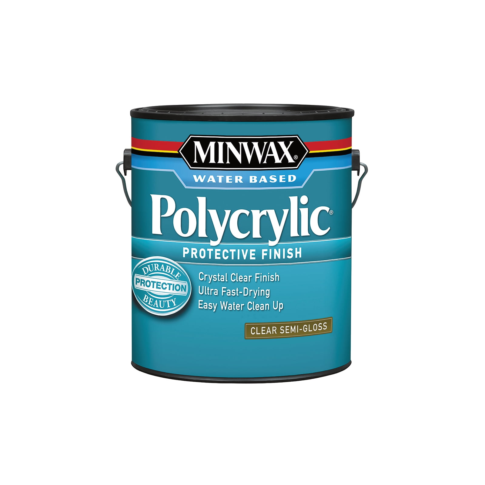 Minwax® Polycrylic? Protective Finish Clear, SemiGloss, 1Gal