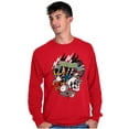 thumbnail image 3 of Live Fast Eagle Skull Dice Tattoo Long Sleeve TShirt Men Women Brisco Brands L, 3 of 6