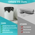 thumbnail image 7 of Trash Bags 40PACK 4 Gallon Garbage Bags with Handle, Black Plastic Trash Bag for Bathroom, Garbage, Strong Plastic Trash Can Liners for Kitchen, Office, Bathroom Can, Large Capacity for Home Storage, 7 of 7