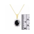 thumbnail image 4 of RYLOS Jewelry For Women 14K Yellow Gold Princess Diana Inspired Ring & Necklace W/ 18" Chain Gemstone & Diamonds 9X7MM  Cabochon Onyx October Birthstone Womens Jewelry Matching  Gold Jewelry For Women, 4 of 9