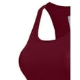 thumbnail image 4 of J. METHOD Women's Tank Top Sleeveless Racerback Basic Stretch Comfy Slim Fitted Ribbed Knit Tops Workout Yoga T Shirt NEWT386 Dark Burgundy 2X, 4 of 6