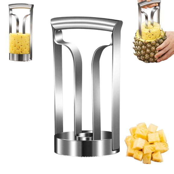 HAVELOR Stainless Steel Pineapple Peeler & Corer, Effortlessly Peel and Core Fresh Pineapples, Essential Tool for Home Kitchen Prep(S,1pcs)