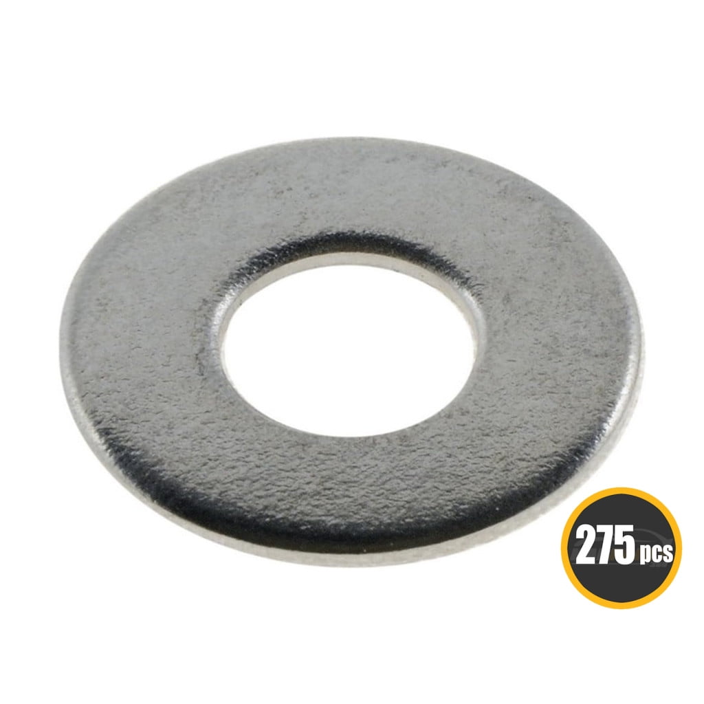 KarParts360 Multi-Purpose Washers | Natural Color | Steel | Zinc-Plated Finish | Flat Type