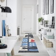 thumbnail image 4 of Yayeee Runner Rug for Bedroom 2'x6' Machine Washable Hallway Non Slip Mat, Black Cats and Hearts, 4 of 8