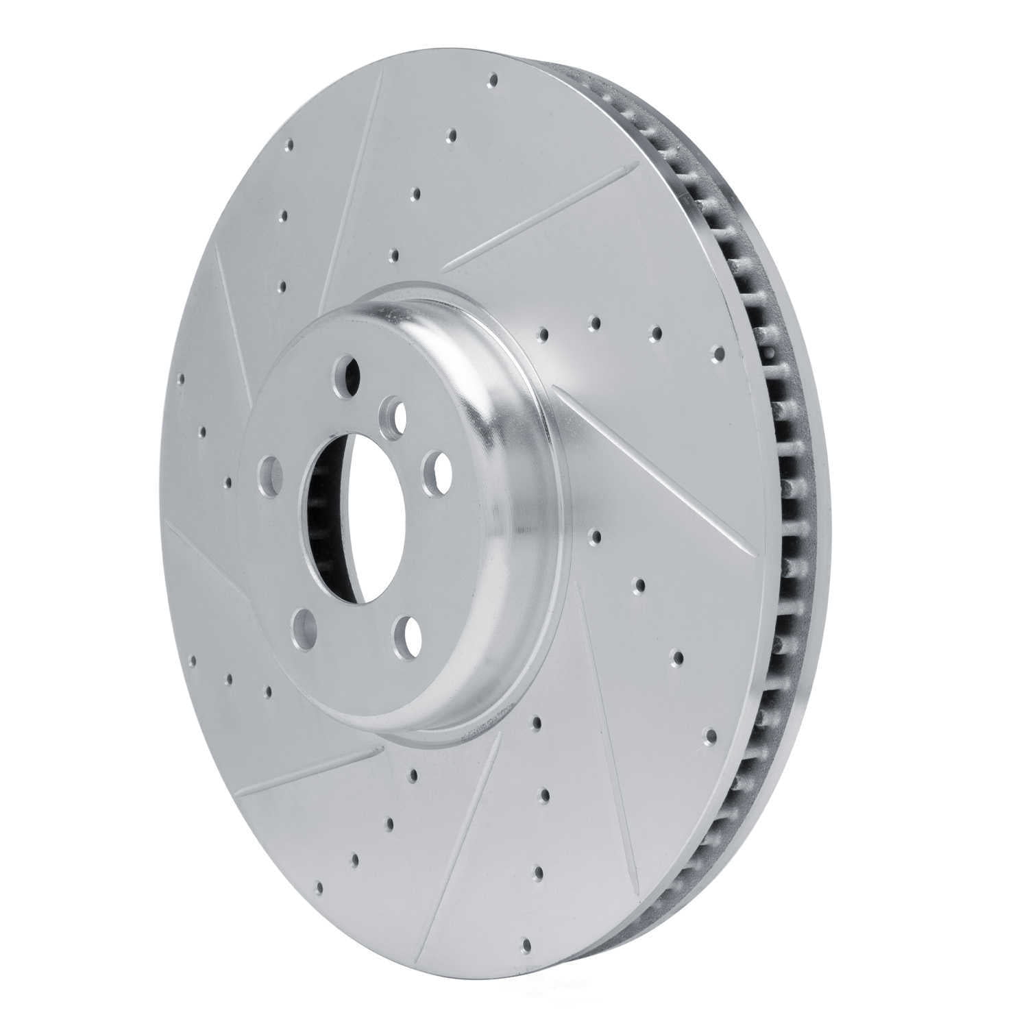 Dynamic Friction Company 631-31132D DFC Brake Rotor - Drilled And Slotted - Silver