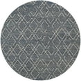 thumbnail image 1 of Ahgly Company Machine Washable Indoor Round Industrial Modern Gunmetal Green Area Rugs, 3' Round, 1 of 7