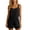 Black, variant on QINGFSAP Womens Pajamas Built in Shelf Bra Spaghetti Strap Cami Top and Shorts Silky Smooth Pajama Set