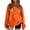 Orange, variant on Fiaer Thanksgiving Sweatshirts for Women Cute Turkey Happy Graphic Plus Size Pullovers Crew Neck Long Sleeve Tops Red XL