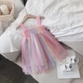 thumbnail image 4 of Robe Tutu Dos Nu pour Bébé Fille une Pièce Sans Manches Robe d'Été en Tulle, 4 of 12