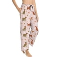 thumbnail image 2 of Uemuo Star Cute Dog Pattern Women's Wide Leg Palazzo Lounge Pants with Pockets Light Weight Loose Comfy Casual Pajama Pants-, 2 of 9