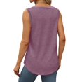 thumbnail image 3 of MESSUEN Sleeveless Tank Tops for Women Tank Tops for Women Loose Fit Square Neckline Raglan Loose Fit Flowy Tank Square Neck Trendy Outfits 2025 Summer Tops Women's Tops Purple 2XL, 3 of 7
