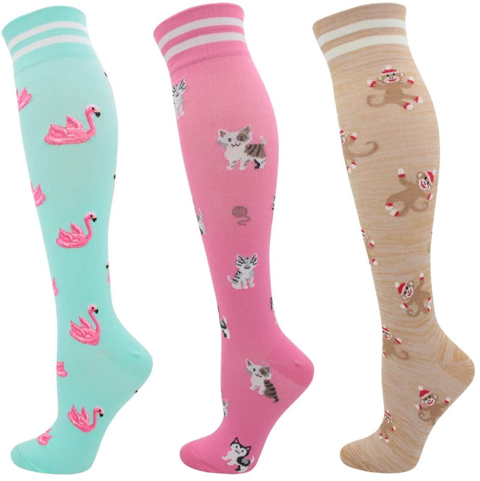 Compression Socks Women(15-25 mmHg,Knee 