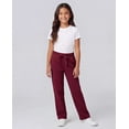 thumbnail image 6 of Real Essentials 3 Pack: Girls' Fleece Open Bottom Soft Athletic Performance Casual Sweatpants(Ages 7-16), 6 of 7