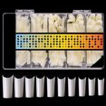 thumbnail image 1 of 500 Pcs Moules d'Extension d'Ongles DIY Réutilisables Faux Ongles Gel Moules pour Femmes, 1 of 10