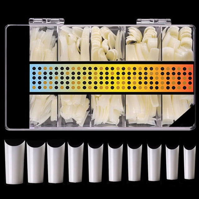 500 Pcs Moules d'Extension d'Ongles DIY Réutilisables Faux Ongles Gel Moules pour Femmes