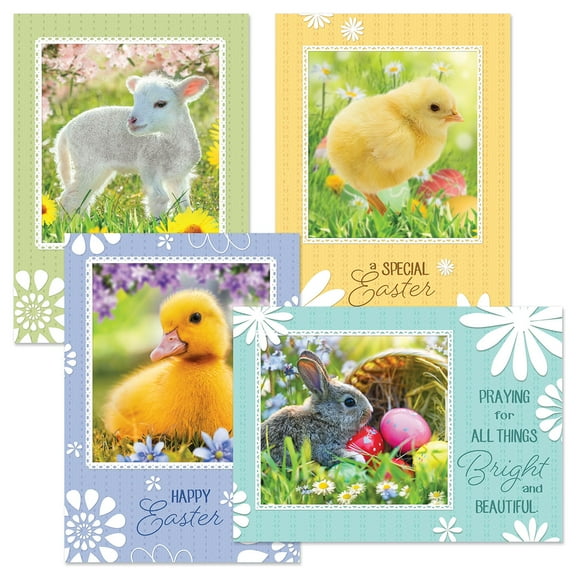 Current Babes Faith Easter Cards - Set of 8, 5" x 7", Religious Greeting Cards