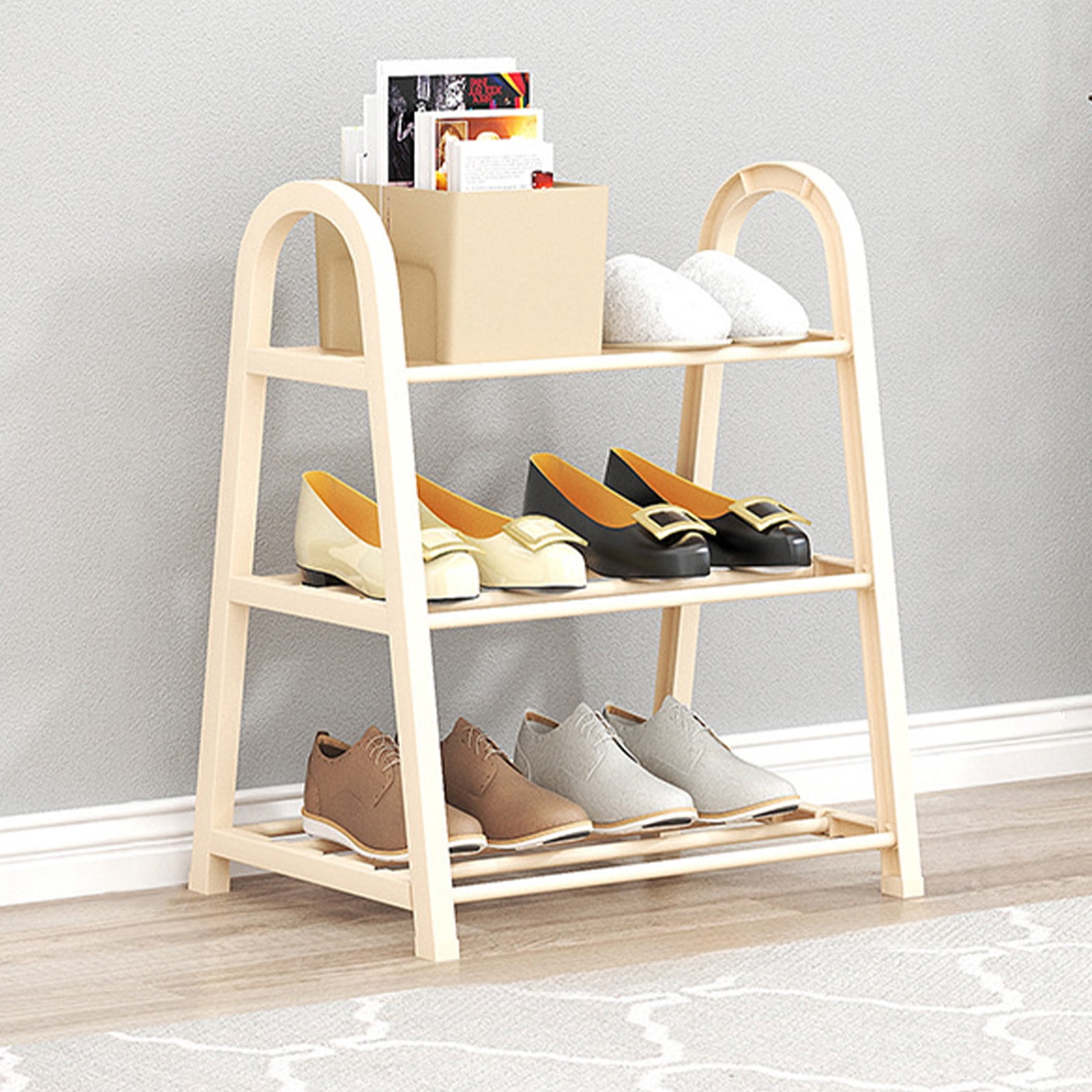 FAMTKT A-Line Shoe Rack Doorway Shoe Organizer Multilayer Shoe Rack No Installation Entrance Shoe Rack Dirtproof Storage Shoe Rack